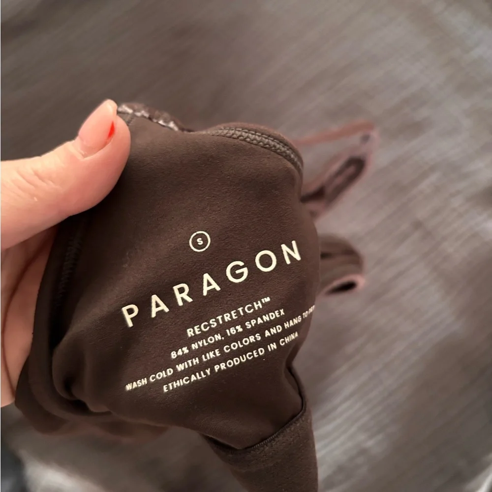 PARAGON Brown V-Neck Racerback Bralette 0032 - Picture 3 of 3